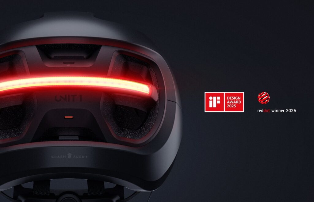 UNIT 1’s AURA helmet wins iF and Red Dot awards for product design